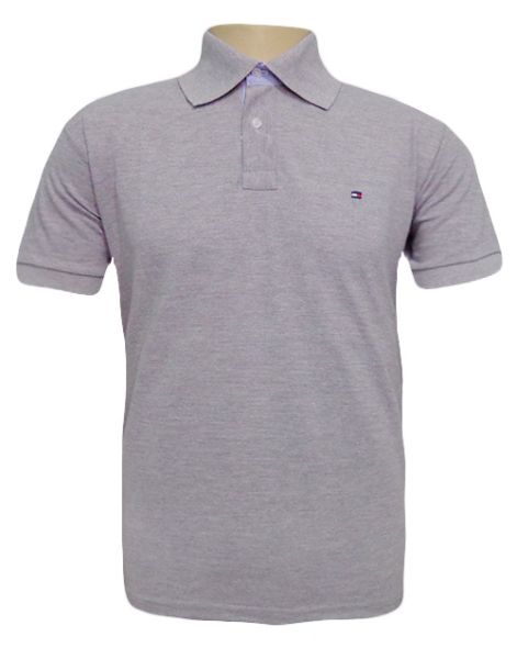 Camisa Masculina Polo Tommy Hilfiger Cinza MOD:71106  Adicio