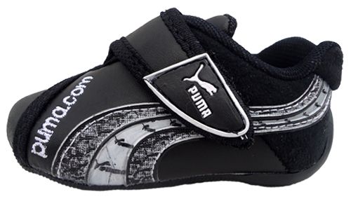 Tênis Puma Bebê Preto e Prata MOD:10312