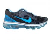 Tênis Nike Air Max 2013 Preto e Azul MOD:10771 Lançamento 20