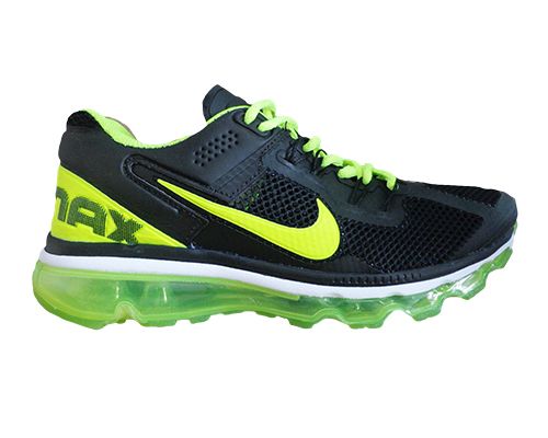 Tênis Nike Air Max 2013 Preto e Verde MOD:10772 Lançamento