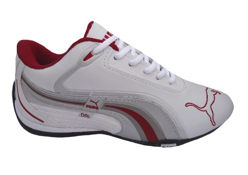 Tênis Puma Dri Branco e Vermelho MOD:10093